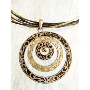 Multi Thread Chain Bohemian Pendant Necklace